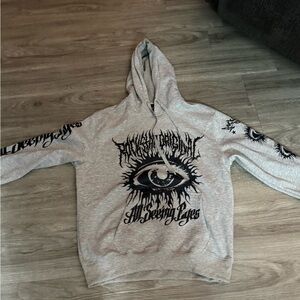 Gray Rockstar Original Graphic Hoodie